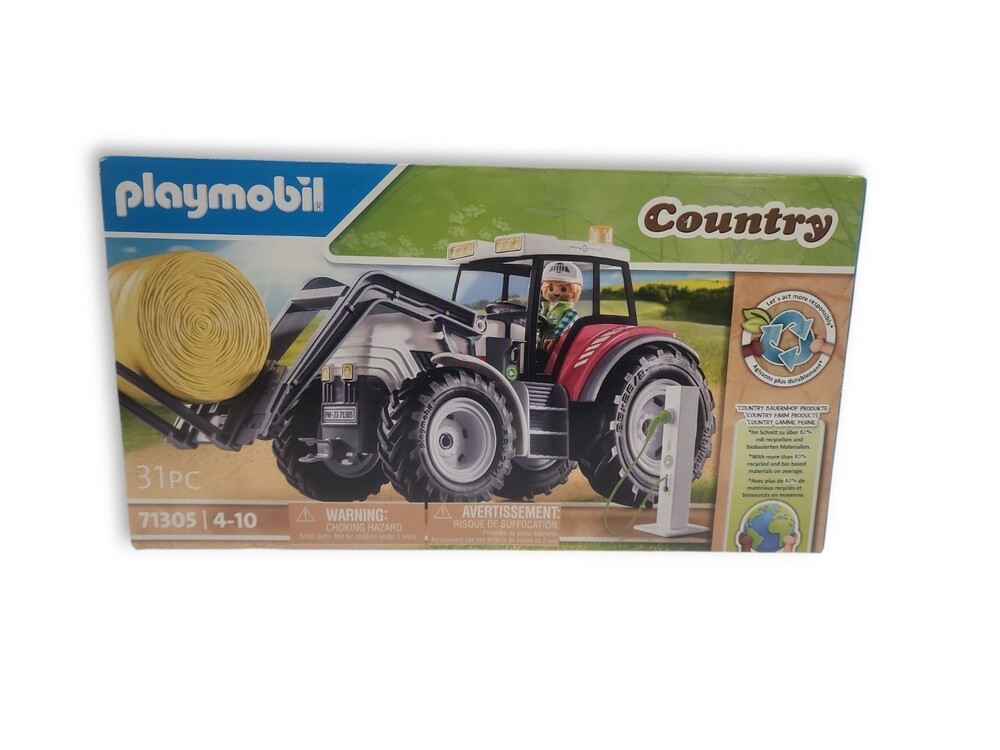 New Sealed 2023 Playmobil #71305 Country Large Tractor with Accessories
